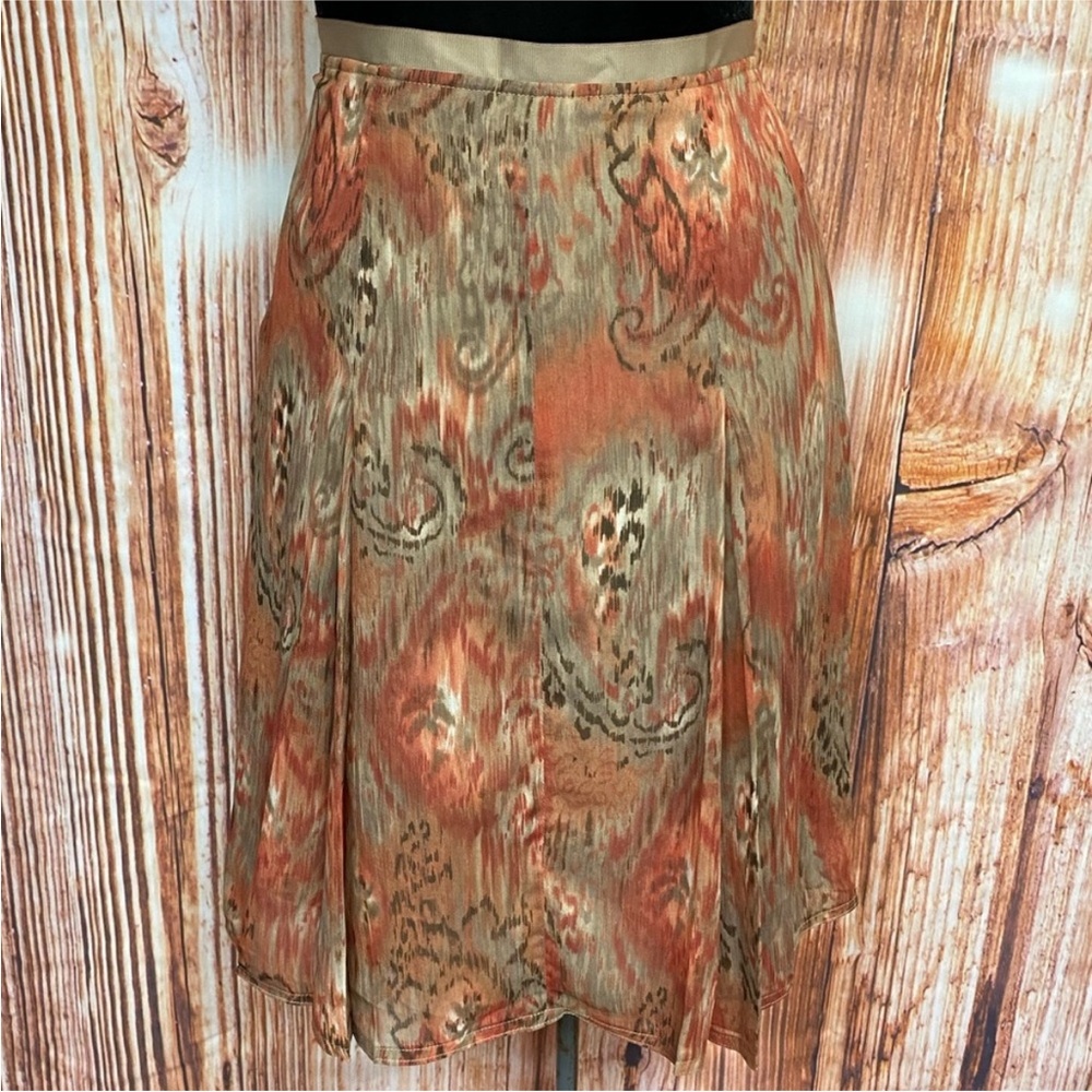 Worthington Watercolor Sheer Chiffon Skirt - Picture 4 of 7